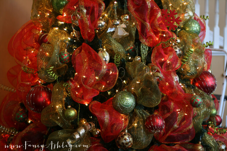 Fancy Christmas Tree Deco Mesh Video Tutorial Fancy Ashley