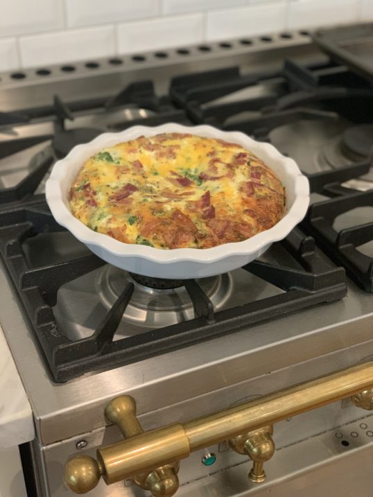 Spinach, Bacon and Cheese Crustless Quiche Recipe Fancy Ashley